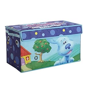 Idea Nuova Nickelodeon Blues Clues Collapsible Children’s Storage Trunk, Durable with Lid