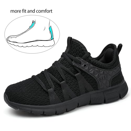 Image of INZCOU Running Shoes Lightweight Tennis Shoes Non Slip Gym Workout Shoes Breathable Mesh Walking Sneakers