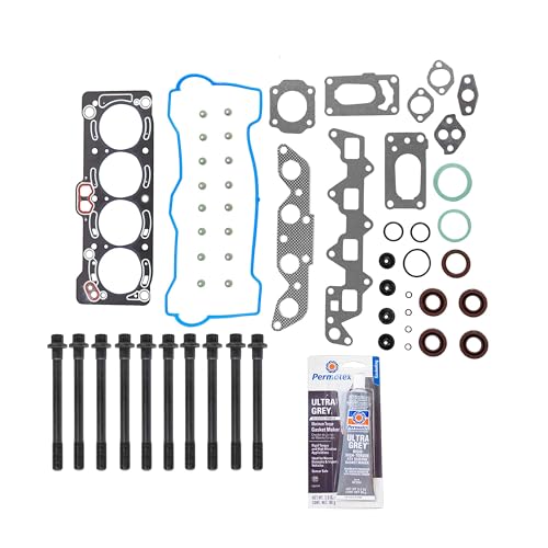 CPWK529 Head Gasket Set Bolt Kit Fits: 88-93 Toyota Corolla Geo Prizm 1.6L DOHC 16v 4AF 4AFE
