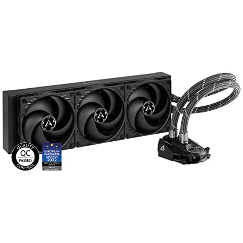 ARCTIC Liquid Freezer II 360 - Multi-kompatibler All-in-One CPU AIO Wasserkühler, kompatibel mit Intel & AMD, effiziente PWM-gesteuerte Pumpe, 200-1800 RPM, LGA1700 kompatibel - Schwarz Cover