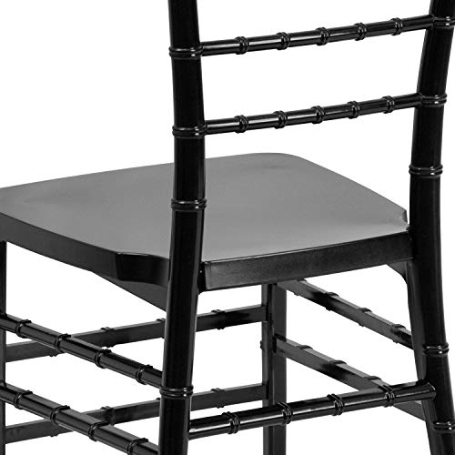 Flash Furniture Hercules Premium Series Black Resin Stacking Chiavari Chair #TOP5