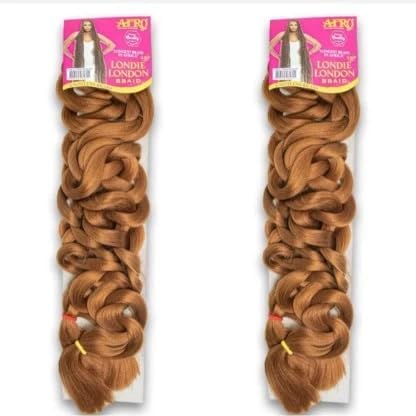 Afrotex Londie London Braiding Hair Colour 27, Pack of 2 | Long-lasting style; easy to braid; lightweight feel; versatile styling; smooth texture