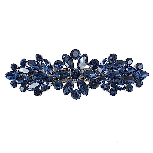 Austrian Crystal Navy Blue Barrette
