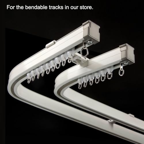 Ceiling Curtain Track Pulley Roller - 100pcs Smooth & Durable Wheels for Straight/Curved Rail Replacement, Wear-Resistant Roller for Easy Gliding on Wall/Ceiling Curtains