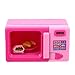 jojofuny Enfants Micro-Ondes Four Jouet Mini-Cuisine Modèle Enfant Micro-Ondes Four Jouet Jouer Maison Jouet Décoration De Maison De Poupée Mini Maison Prop (Rose)