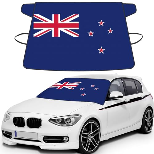 Housse de pare-brise de voiture imprimée drapeau Nouvelle-Zélande anti-givre