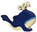 Holztiger Blue Whale with Water Fountain Toy Figure