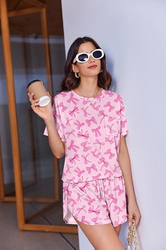 Image of Ekouaer Womens Pajama Sets Sexy Lounge Sets Side Split Short Pj Sets Cute Pjs 2 Piece Comfy Sleepwear Loungewear