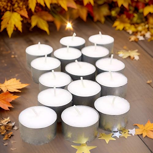 EIN SOF Tea Lights Candles Set of 30 Pcs – 9 Hours Burning Time T...