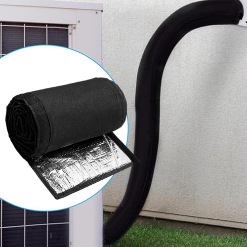Aislamiento para tuberías de aire acondicionado y protector con cremallera para hvac 4
