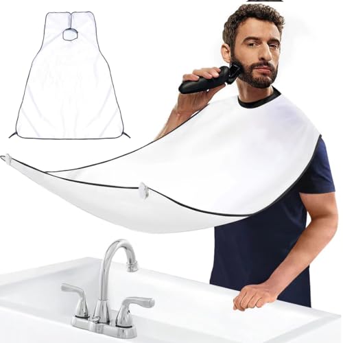 EIHI 1 Stück Rasierschürze, Bart Schürze, Friseurumhang, Bartschürze,...