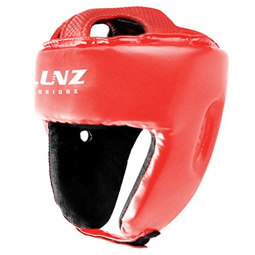 Luniquz Boxing Headgear for Kids Junior Headguard Helmet for MMA Sparring Karate Taekwondo, L Red - Thumbnail 3