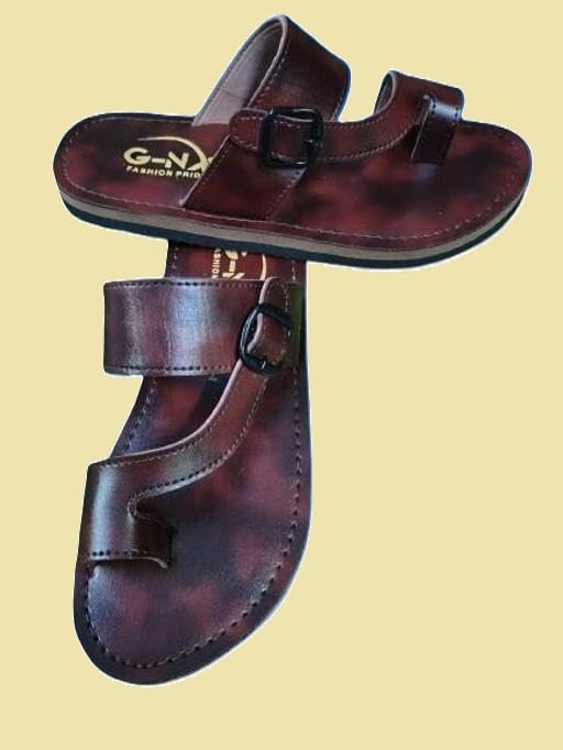 Image of Premium Look Mens Syntethic Slipper Sandal with Comfortable Fit Rubber Sole Construction