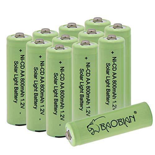 BAOBIAN AA Ni-Cd 800mAh 1.2V Double A Rechargeable Solar Batteries for Outdoor Solar