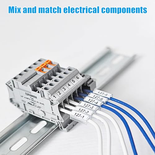20 pieces 13 inch aluminum din rails slotted for hardware components mounting top hat slotted din rail for installing electrical equipment