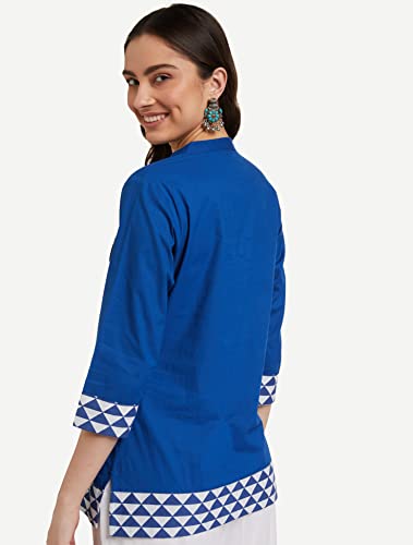 Image of Amazon Brand - Myx Women Cotton Regular Fit Casual Kurti (Available in Plus Sizes)