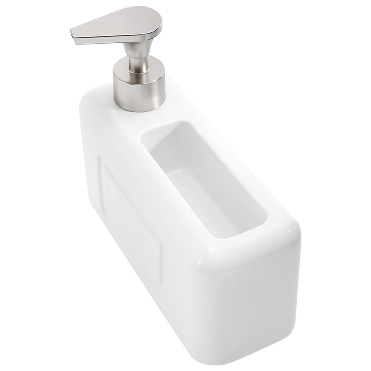 IJSDNVJNDX Luxury Ceramic Reusable Liquid Dispenser Dishwashing Liquid Shower Gel Dispenser Bottle, Kitchen Bottle