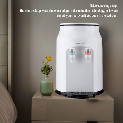 Asixxsix Dispensador de Agua de encimera, eléctrico de Carga de 500 W para Agua Caliente a Temperatura Constante, con Capacidad para Botellas de 1.2 a 5 galones, Ideal para