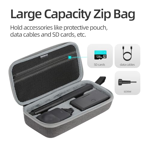 Honbobo Tasche Schutz Hülle für DJI Osmo 360 Kamera, Schutztasche Tragbare Aufbewahrungs Case für OSMO 360 und Zubehör (Large Bag)
