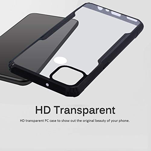Image of Jkobi Hard PC Crystal Bumper Shockproof Back Cover Case for Realme C12 with Camera Protection (Matte Black)