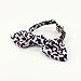 Cat Collar, 3-in-1 Cat Collar, Adjustable Cat Collar, Handmade Cotton Cat Collars, Bowtie & Ribbon Design Cat Collars,Leopar Pattern
