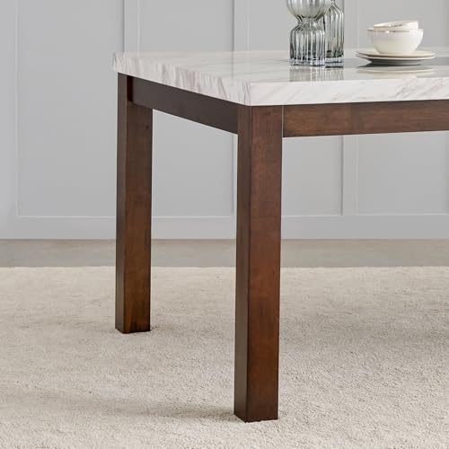 Image of Home Centre | Harmony | Solid Wood | 8 Seater Tables | White | 1 Year Warranty