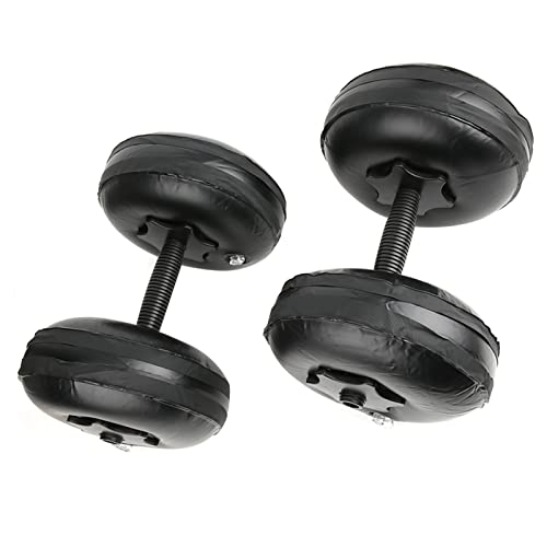 Juego de mancuernas rellenas de agua, juego ajustable portátil, 8 10 kg, peso de viaje de PVC, entrenamiento muscular de brazo, entrenamiento para casas, equipo de formación, mancuernas para el