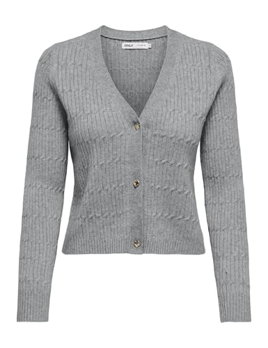 Onlkatia Ls Cable V-Neck Cardi KNT Noos