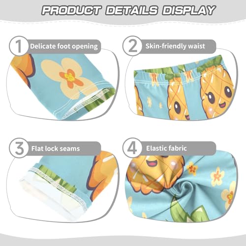 Bolaz Toddler Girls Leggings Printed Yoga Pants Leggings Cute Big Pineapple for Kids3