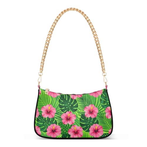 Sac à bandoulière matelassé pour femme de sport haut de gamme au motif hawaïen élégant