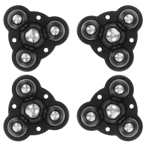 COSMEVIVI Adhesive Swivel Casters for Storage Bin Mini Caster Wheels for Kitchen Appliances 4pcs Set