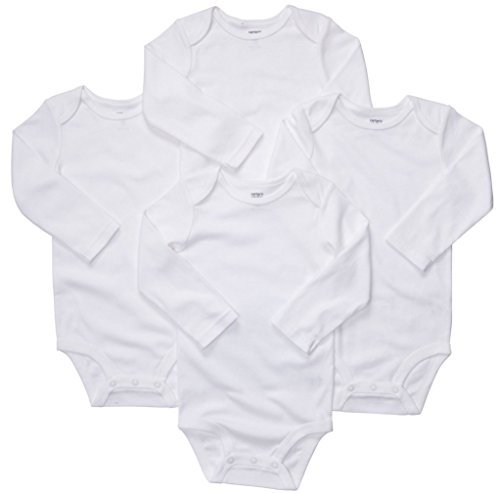 Body Carter's manches longues blanc 6 mois encolure américaine
