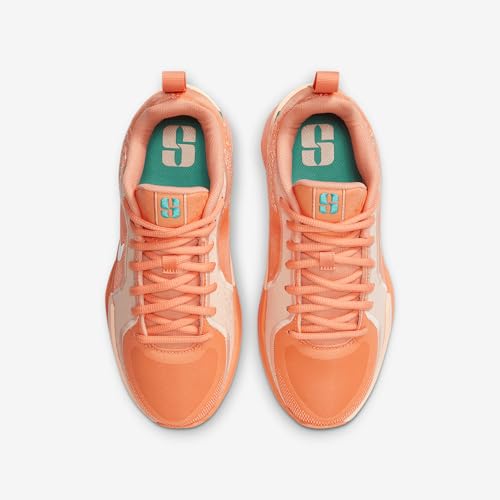 Nike Sabrina 2 Big Kids' Basketball Shoes (FQ7376-801, Apricot Agate/Washed Coral/Washed Teal/Light Bone)4