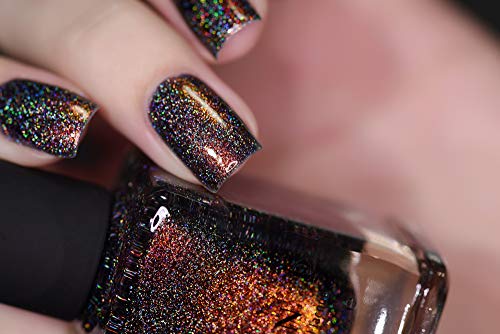 Image of ILNP Candlelight - Orange to Green Color Kissed Ultra Holographic Nail Polish