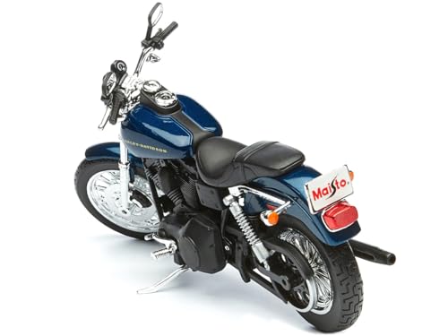 Maisto Harley Davidson Dyna Super Glide 1:12 Azul miniatura 4