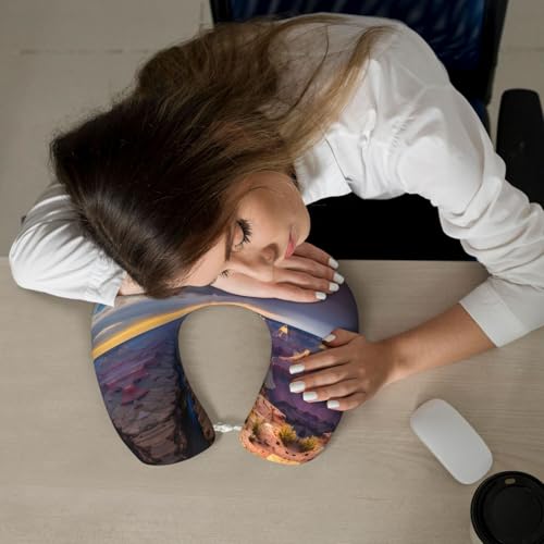 Almohada de viaje cervical de poliéster negro una talla miniatura 7