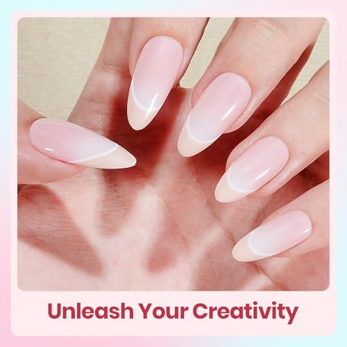 Image of Beetles Gel Nail Polish Set - Soft Manifest 8 Colors Neutral Nude Glitter Pink Green Gel Soak Off UV LED Gel Polish Home Salon Spring Gifts for Women
