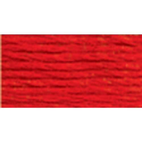Hilo Perla DMC 116 8-606 Color Naranja-Rojo Brillante Tamaño 8 miniatura 1