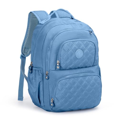 Mochila Feminina Kika Juvenil Escolar Trabalho Adulta Grande (Azul)