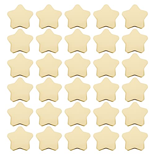 Kochenty Platos desechables dorados con forma de estrella, 30 unidades, para accesorios de vajilla, color dorado