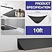 Flexible Molding Trim, Flexible Bendable Adhesive Caulking Strip, Molded Trim, Peel and Stick Home Decorative Edge for Bathroom, Kitchen, Floor, Wall (Black, 0.83in x 0.24in x 3.3ft)