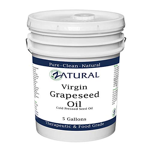 Grape Seed Oil-Cold Pressed, Virgin, Undiluted, 100% Pure Grape Seed Oil, 640 Oz (5 Gallon)