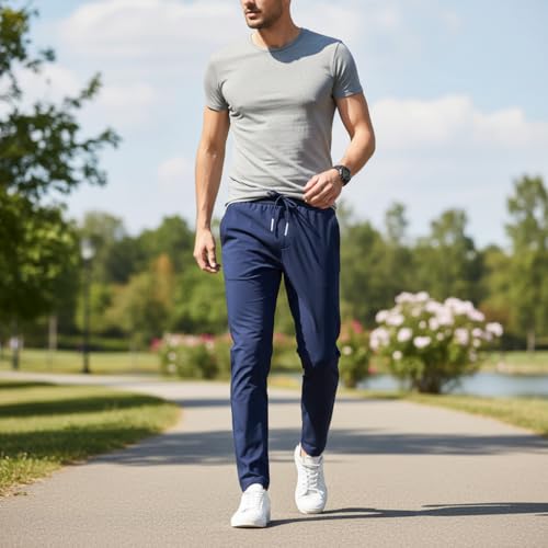 Image of Track Pants for Mens || Joggers for Mens || Men's Sports Regular Fit Polyester Track Pant with Two Side Zipper Pockets (TP20 Pack of 2)