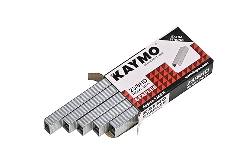 Image of Kaymo ST2308 Staples - 8mm, 23 Series Staples (20,000 pins) for Upholstery and Fabric Attachment