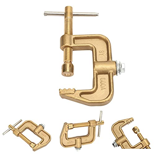 Pince Masse Soudure 500A, Terre de soudage au Sol, Pince de soudage Pince de terre G, etau masse soudure, pince de style G en laiton Pince de terre de soudage...