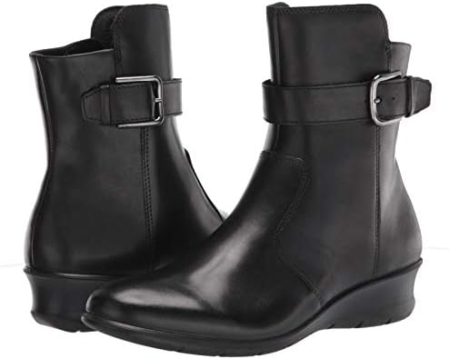 ECCO Women's Finola Wedge Ankle Boot, Black, 8-8.5 | Image 6