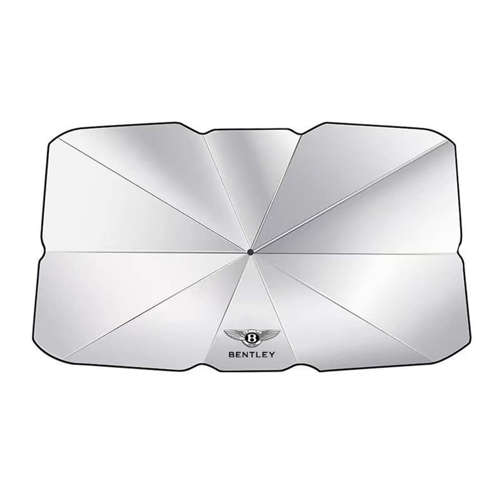 XZING For Bentley Continental GT Car Windshield Sun Shade Foldable Sunshade Cover Emblem Car Sunshade Umbrella Protective Accessories