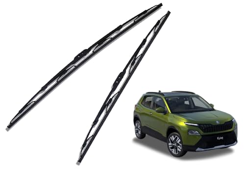 Image of Auto Hub Car Wiper Blade Compatibility with Skoda Kylaq Windshield Car Wiper Blade Size D-24,P-18