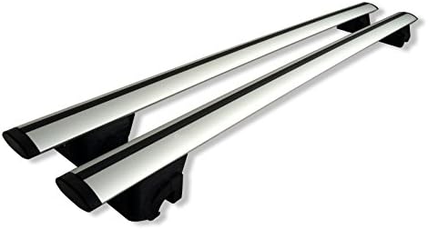 Triten Universal Roof Rack Mount 53” | Kayak Roof Rack Crossbars Ideal for Cargo, Adventures, Camping, Snowboarding and More | Aerodynamic, Locking Design Fits Most Cars, Trucks and SUVs