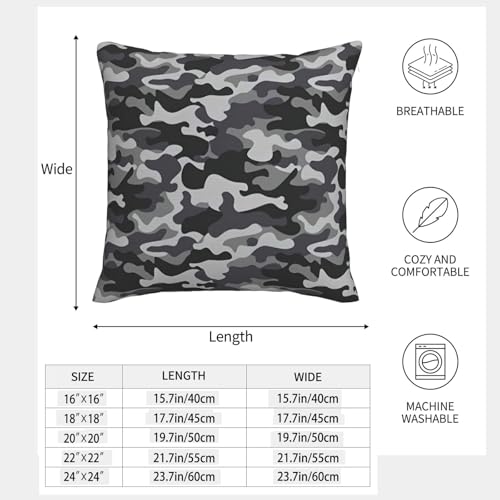 Housse de coussin camouflage abstrait pour déco salon